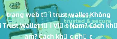 trang web tải trust wallet Không thể tải Trust Wallet tại Việt Nam? Cách khắc phục